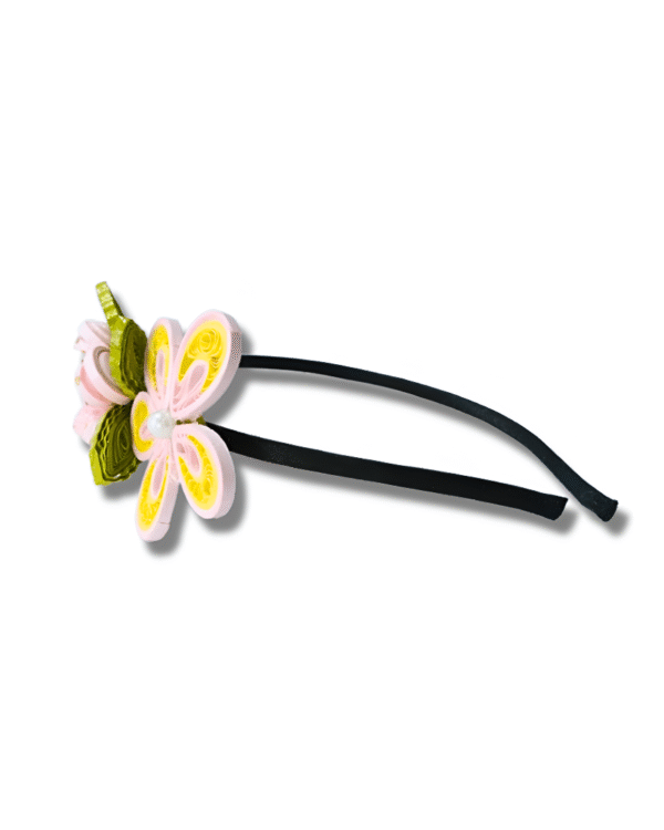 Gulbahaar Pink Floral Headband - Image 3