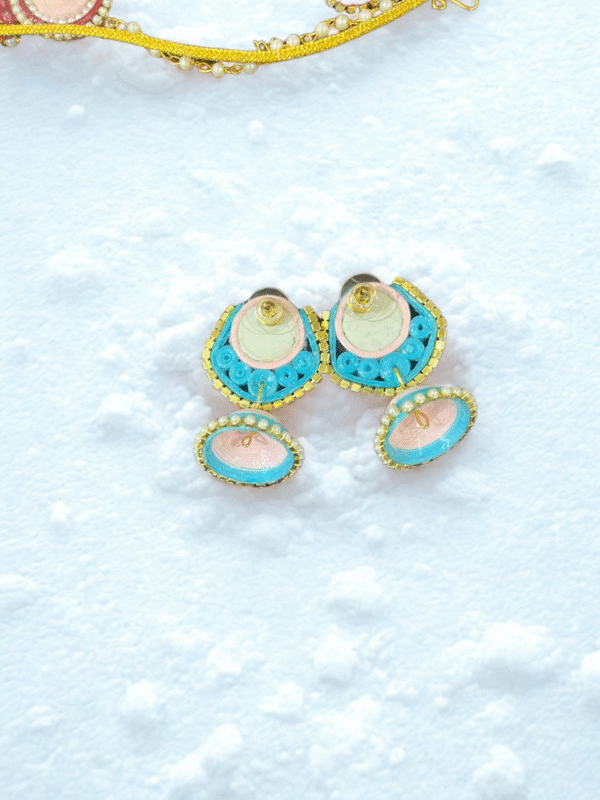 Neelpari  Jhumki Earrings - Image 2