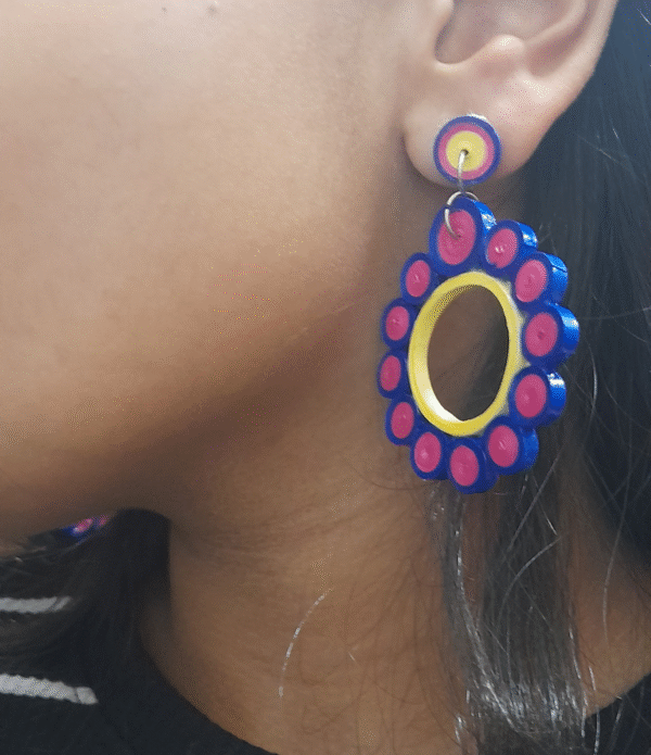 peppy mandala hoops - Image 2